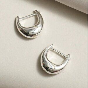 Madewell | Silver Crescent Earrings